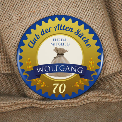 Riesen Button für den alten Sack zum Geburtstag