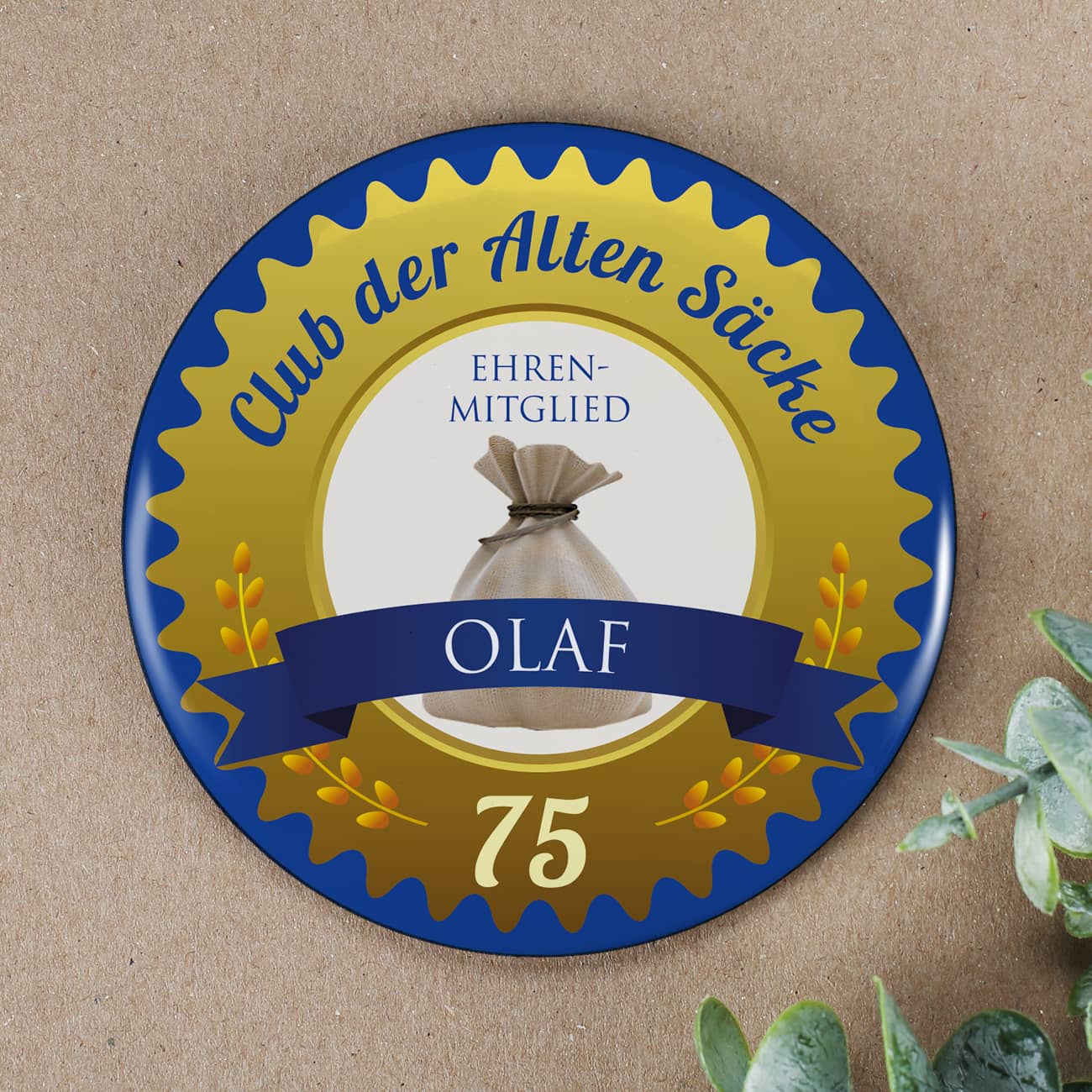 mit Ihrem Wunschnamen und Altersangaben