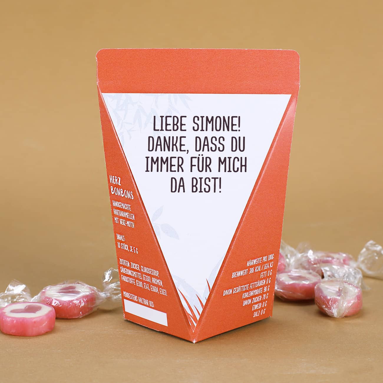 Bedruckt mit Ihrem Text nach Wahl