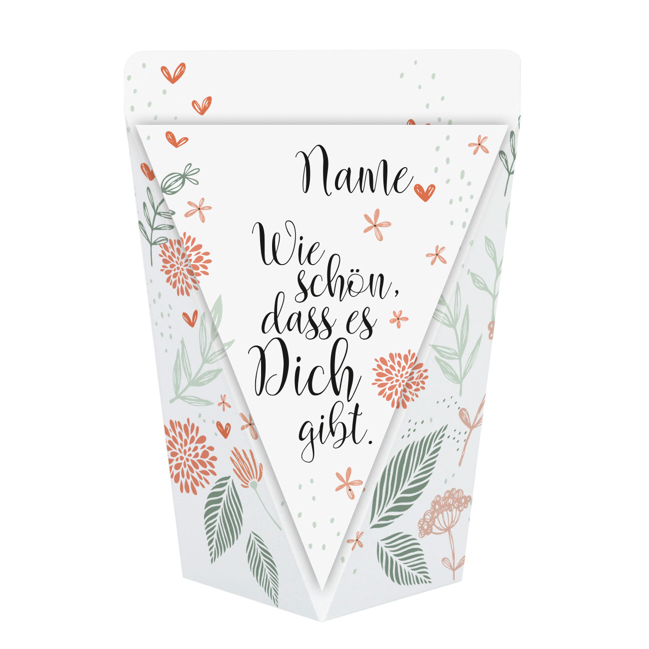 Mit Name personalisiert