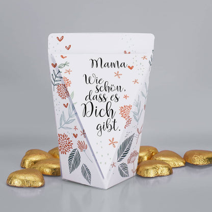 Liebevolle Geschenktüte mit Lindt Herzen befüllt