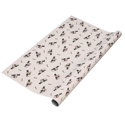 Bedruckte personalisierte Geschenkpapierrolle zur Hochzeit mit Namen des Paares