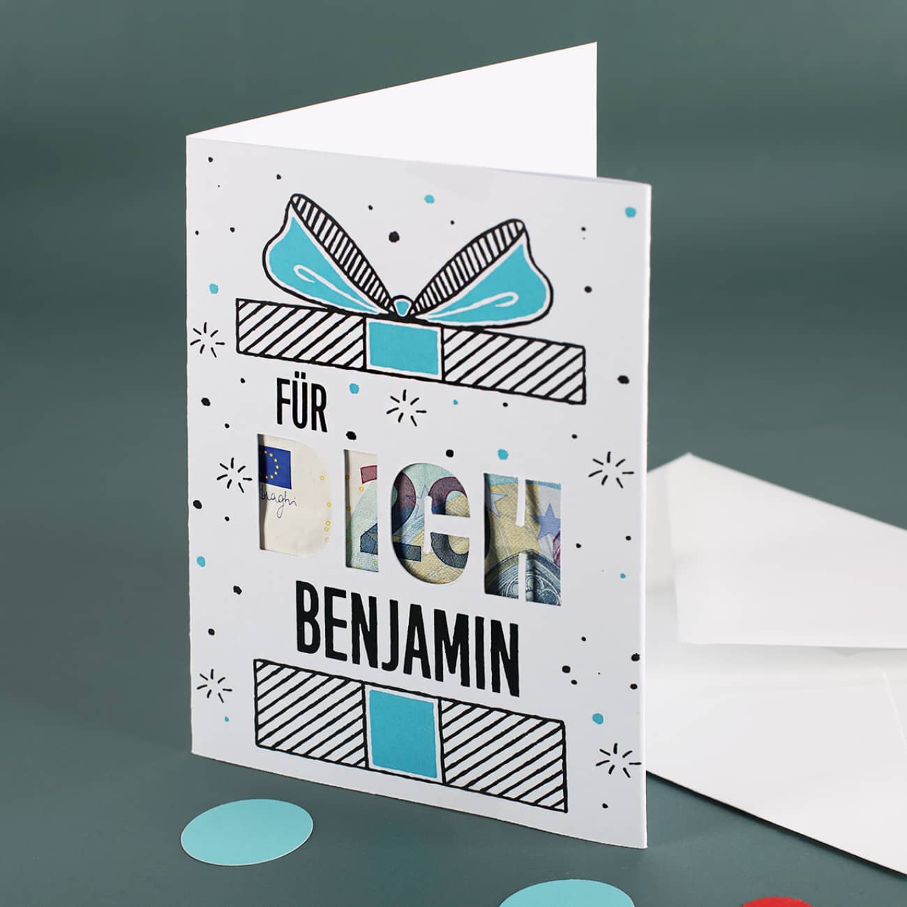 Klappkarte zum Geburtstag für Geldgeschenke