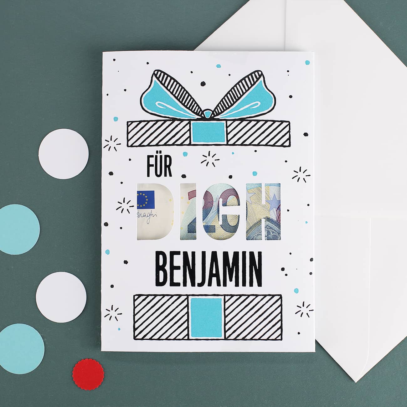 Karte zum Geburtstag personalisiert mit Name nach Wunsch