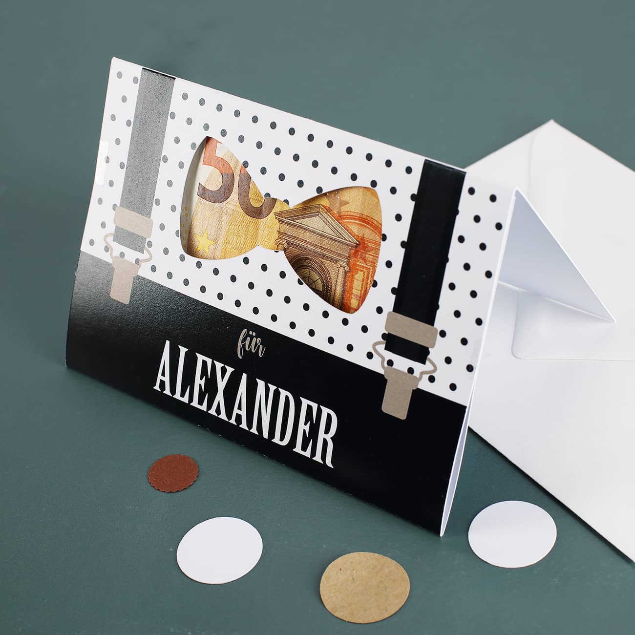 Klappkarte für Männer für Geldgeschenke