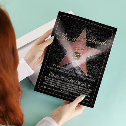 Besondere Geburtstagskarte im A4 Format mit Personalisierung