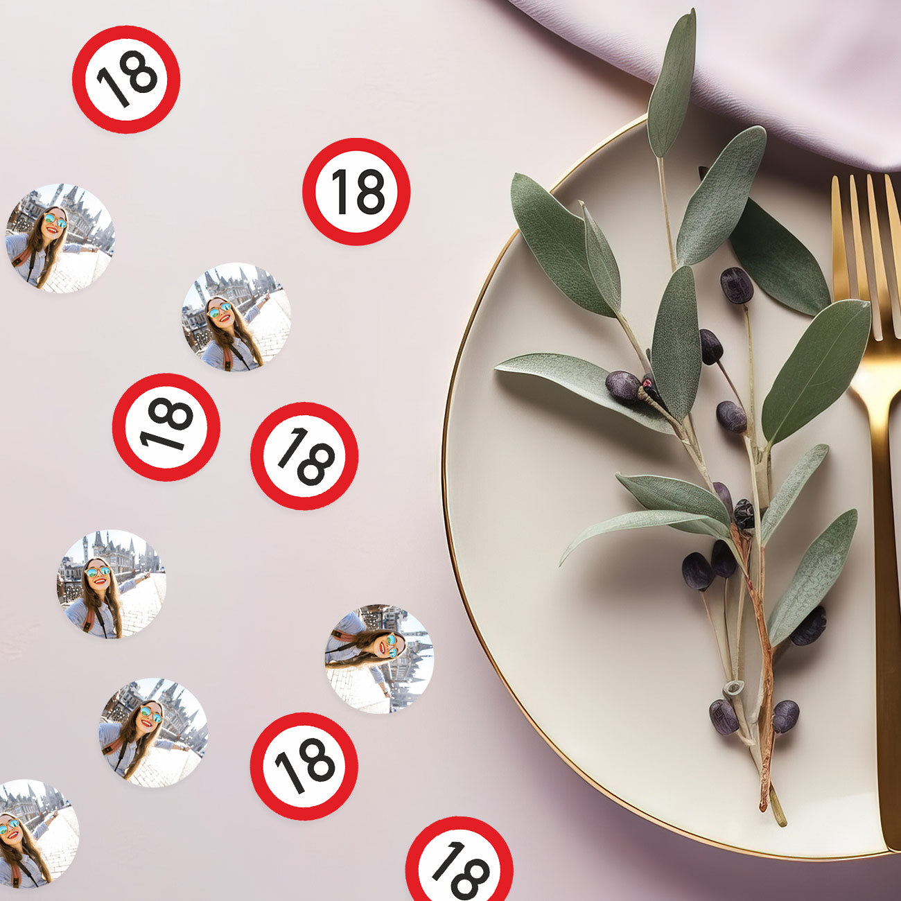 Konfetti zum 18. Geburtstag