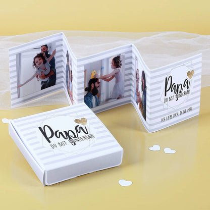 Kleines Fotobuch zum Vatertag - Papa du bist wunderbar!