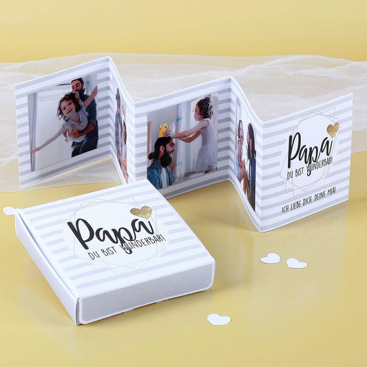 Kleines Fotobuch zum Vatertag - Papa du bist wunderbar!