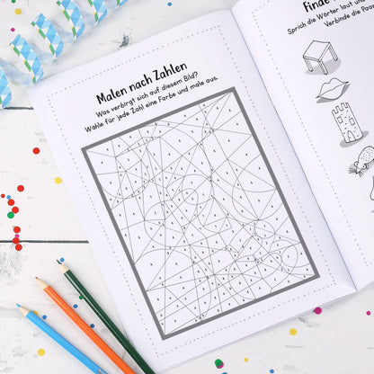 Personalisiertes Malheft für die Schultüte