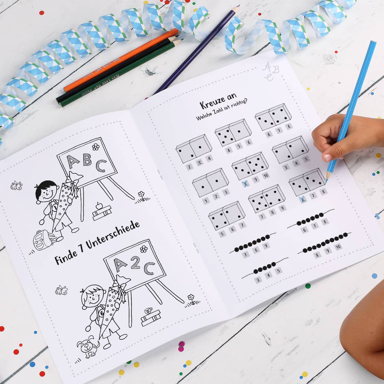 Endlich Schulkind - Malbuch zur Einschulung DIN A4, 24 Seiten