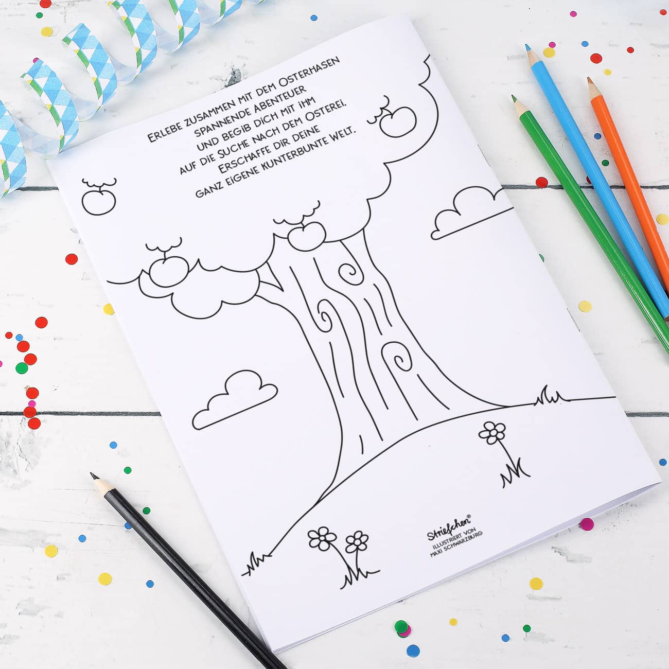 Malheft zu Ostern für Mädchen und Jungen