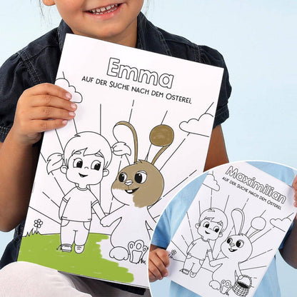 Malheft zu Ostern für Mädchen und Jungen.
