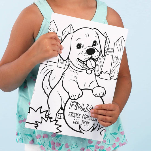 Malbuch mit 24 tollen Tieren aus verschiedenen Teilen der Welt