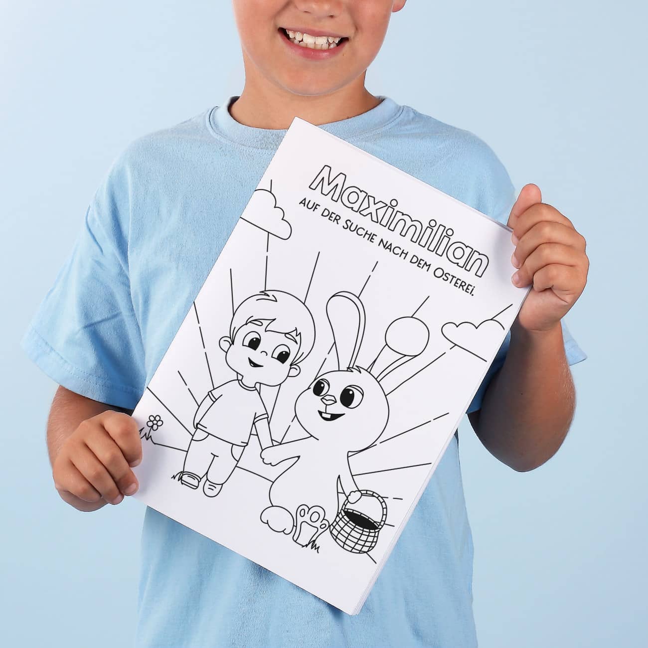 Malheft für Jungen zu Ostern