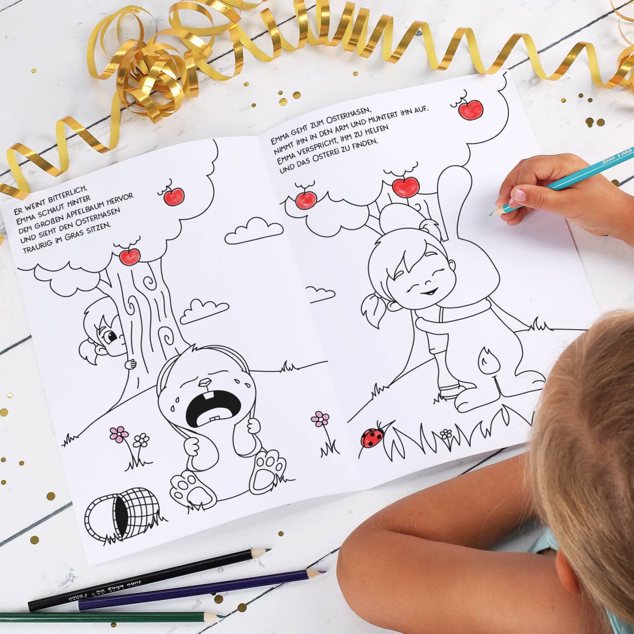 Ostermalheft für Mädchen