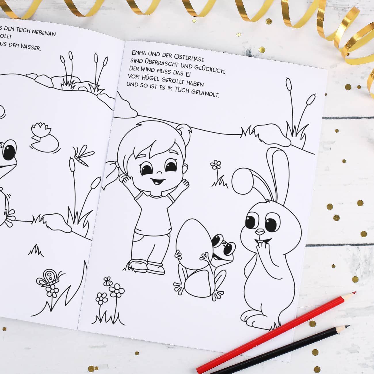 Mit lustigen Abenteuern zum Ausmalen