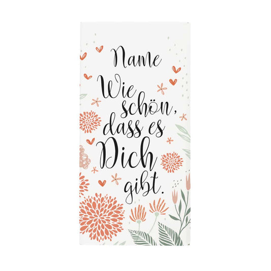 Personalisierte Tafel Schokolade mit Name bedruckt