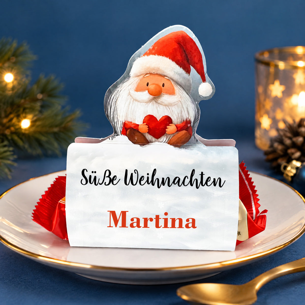 Mini Stollen mit personalisierter Banderole als kleines Weihnachtsgeschenk oder als Gastgeschenk