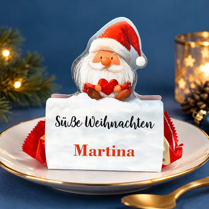 Mini Stollen mit personalisierter Banderole als kleines Weihnachtsgeschenk oder als Gastgeschenk