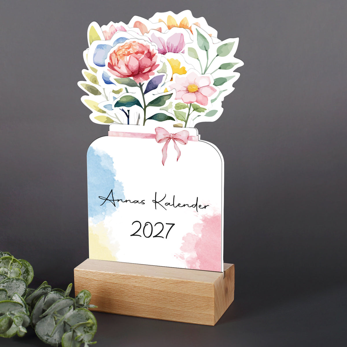 Wunderschöner Blumenstraußkalender 2027 mit Personalisierung