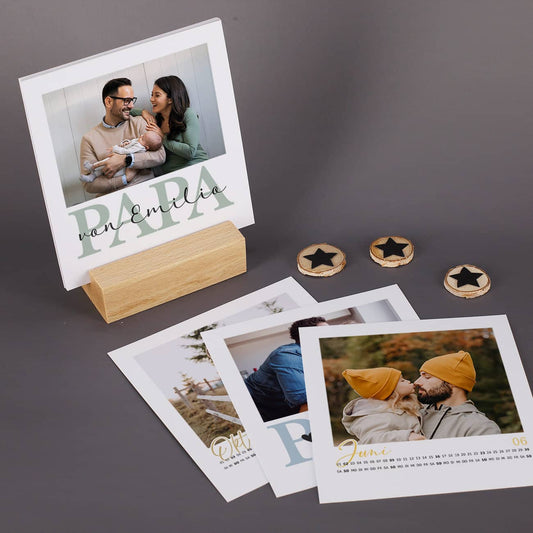 Bedruckter Tischkalender für Papa