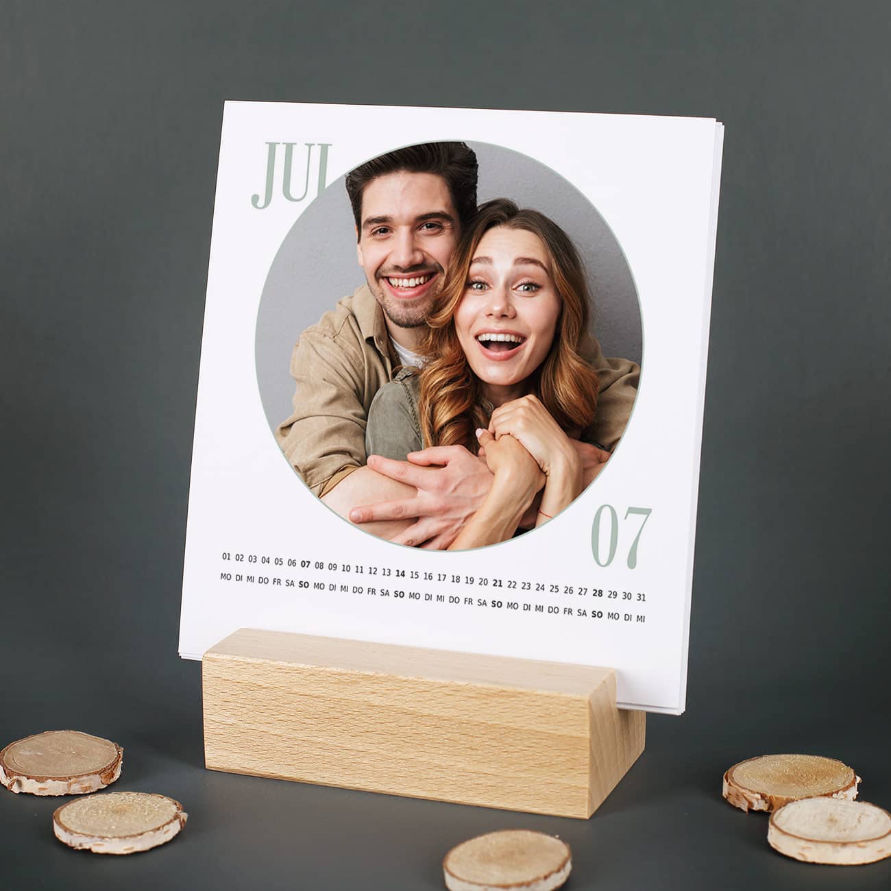 Moderner Fotokalender zum Aufstellen