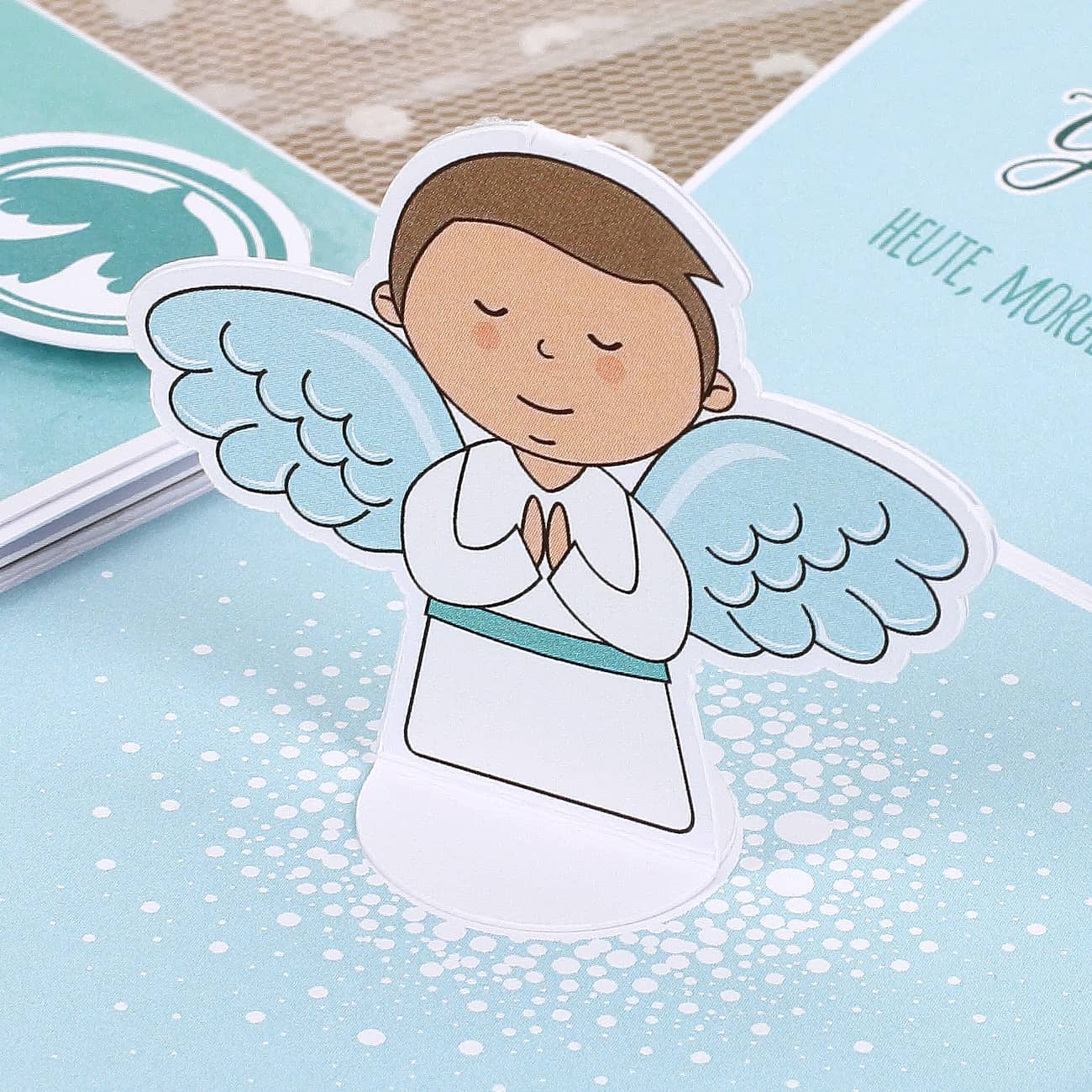 Überraschungsbox mit Engel zur Kommunion