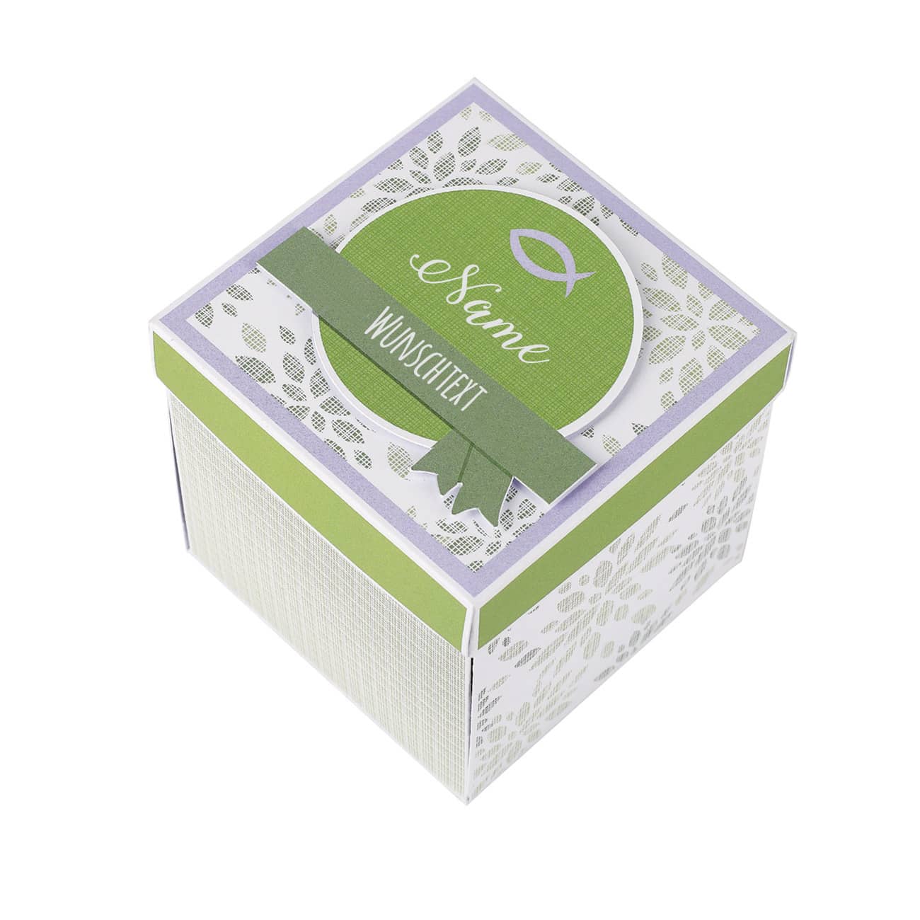 Pappbox zur Taufe, Kommunion oder Konfirmation