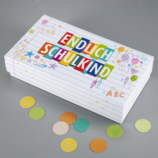 Endlich Schulkind - Verpackung für Geldgeschenk zur Einschulung 