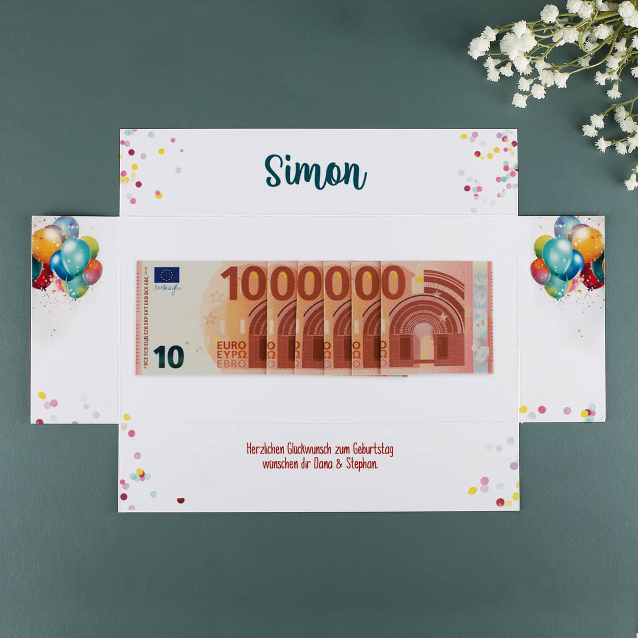 Deine erste Million - Überraschungsbox für Geldgeschenke zum Geburtstag