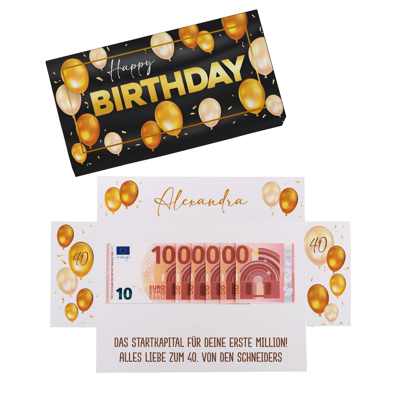 Kreatives Geldgeschenk zum Geburtstag