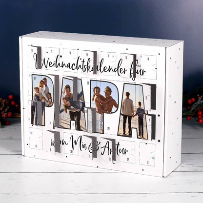 Mit 24 Türchen zum Selbstfüllen