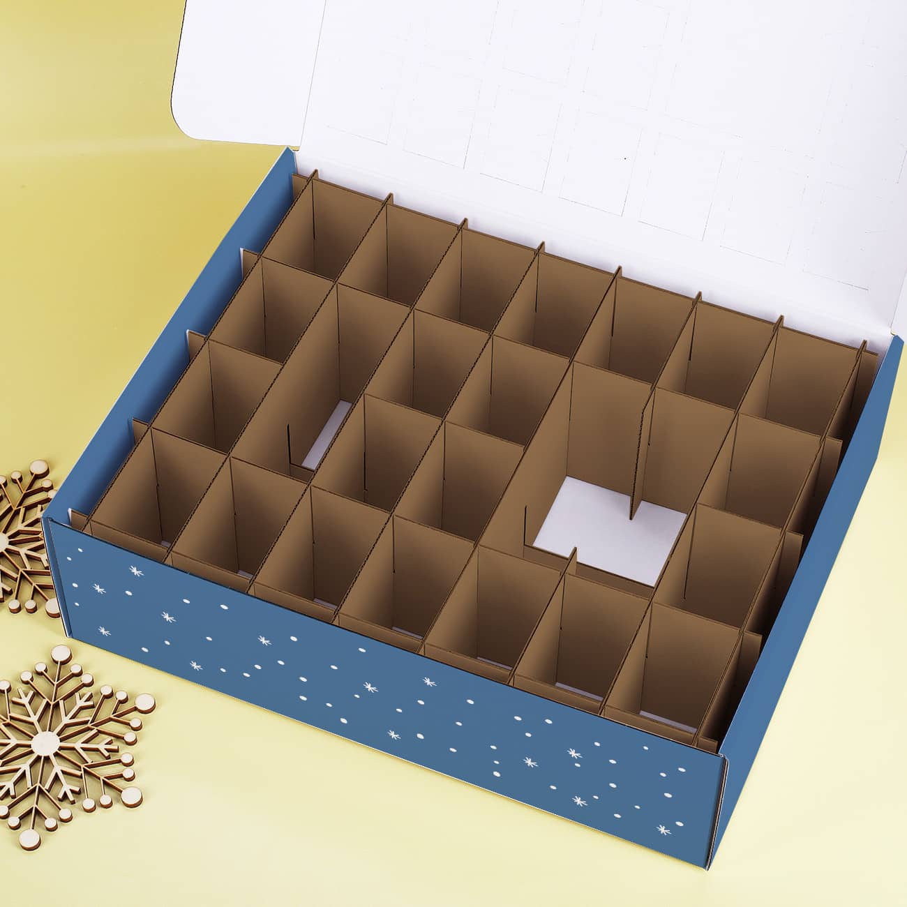 Adventskalender mit Bagger, Baustelle, Wunschtext und Name