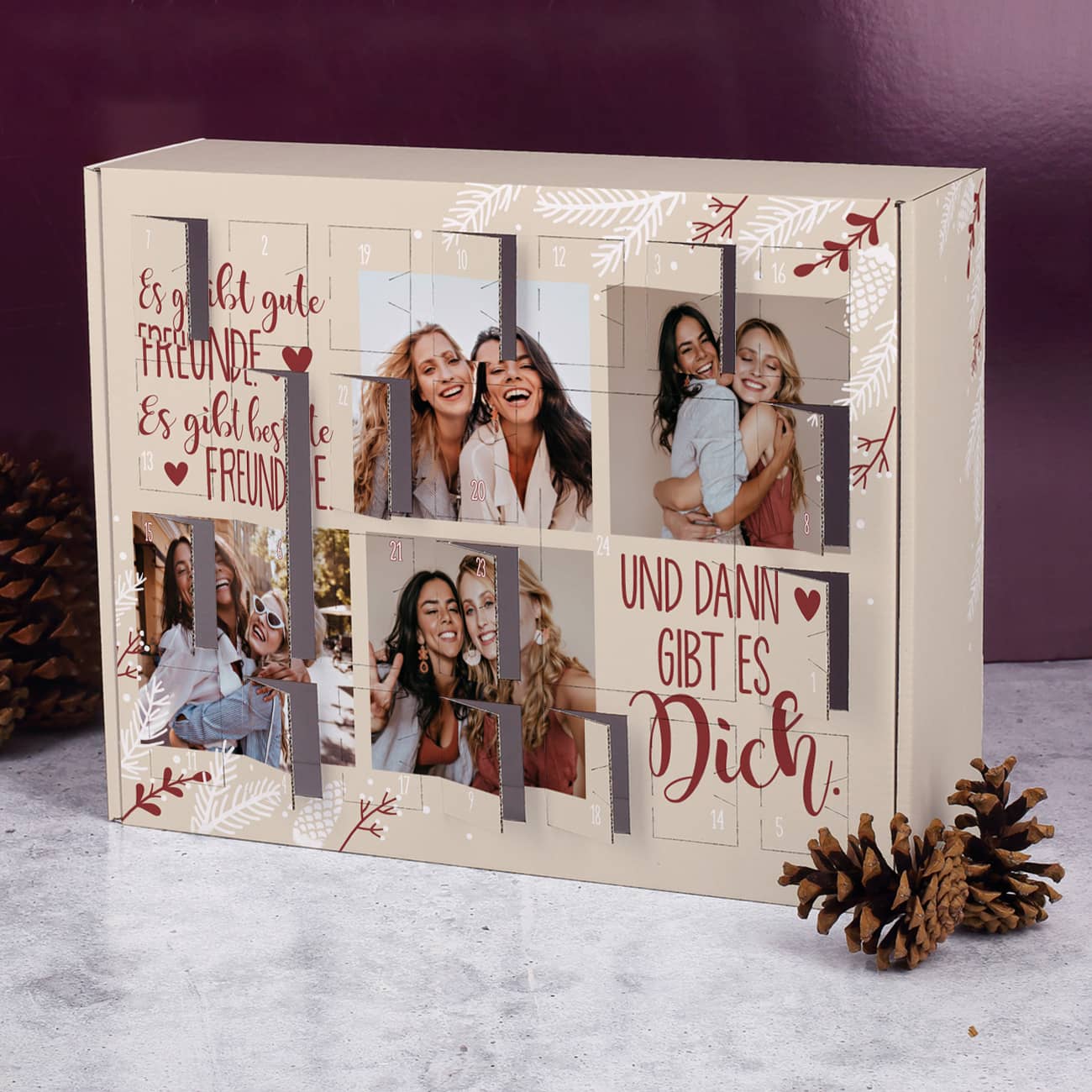 Vorgestanzte Türchen zum Öffnen