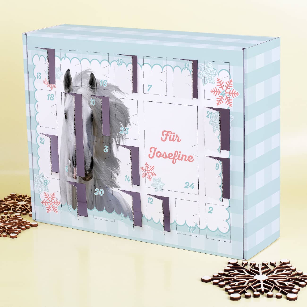 Pferde Adventskalender zum Selbstbefüllen