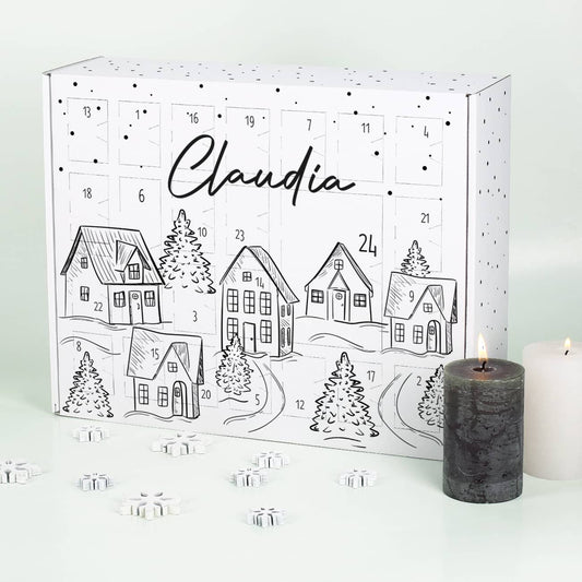 Adventskalender zum selber Füllen mit Name personalisiert