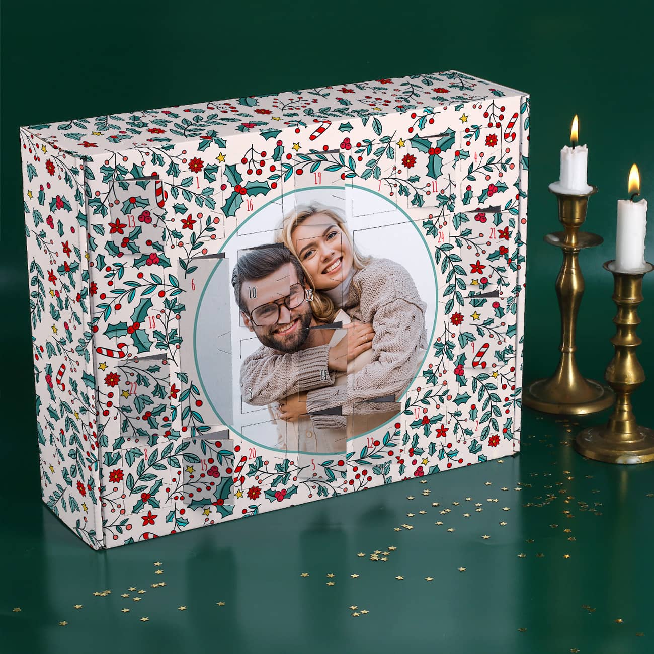 Weihnachtliches Motiv mit Foto nach Wunsch