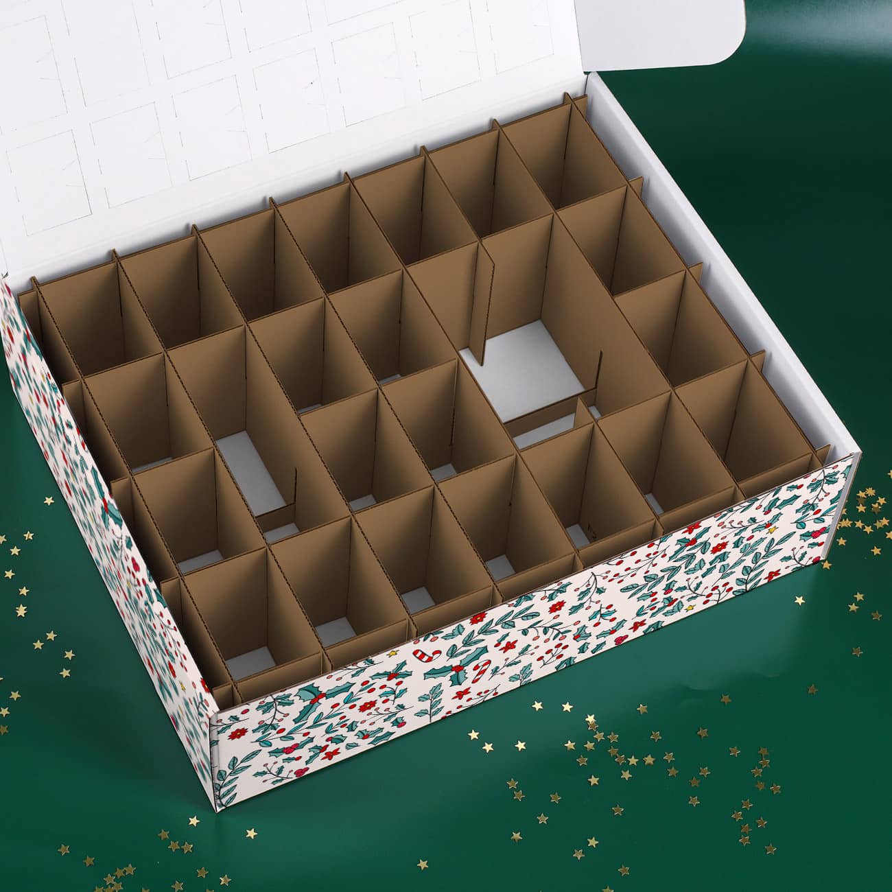 Steck-Inlay mit 24 Fächern