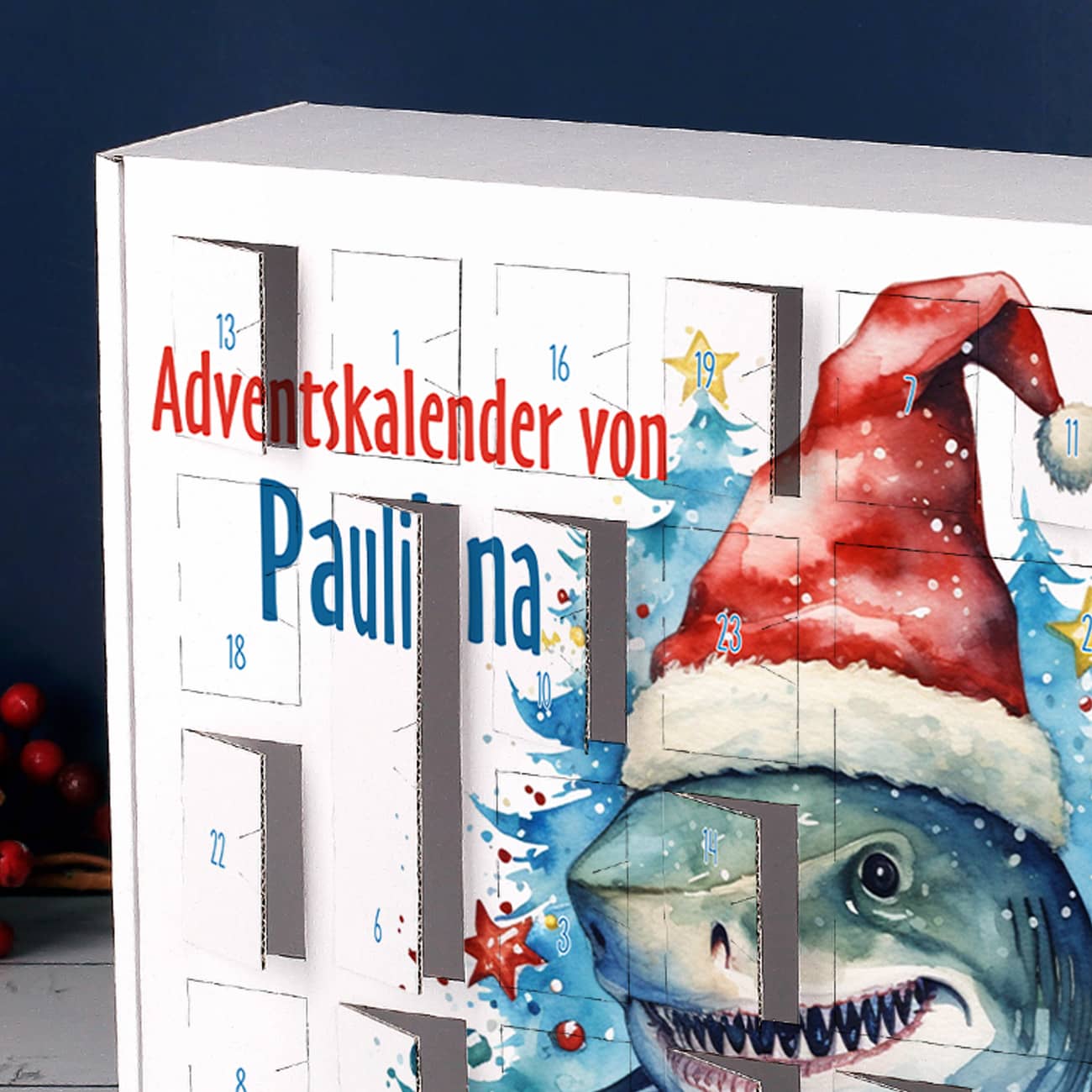 Perforierte Türchen zum leichten Öffnen