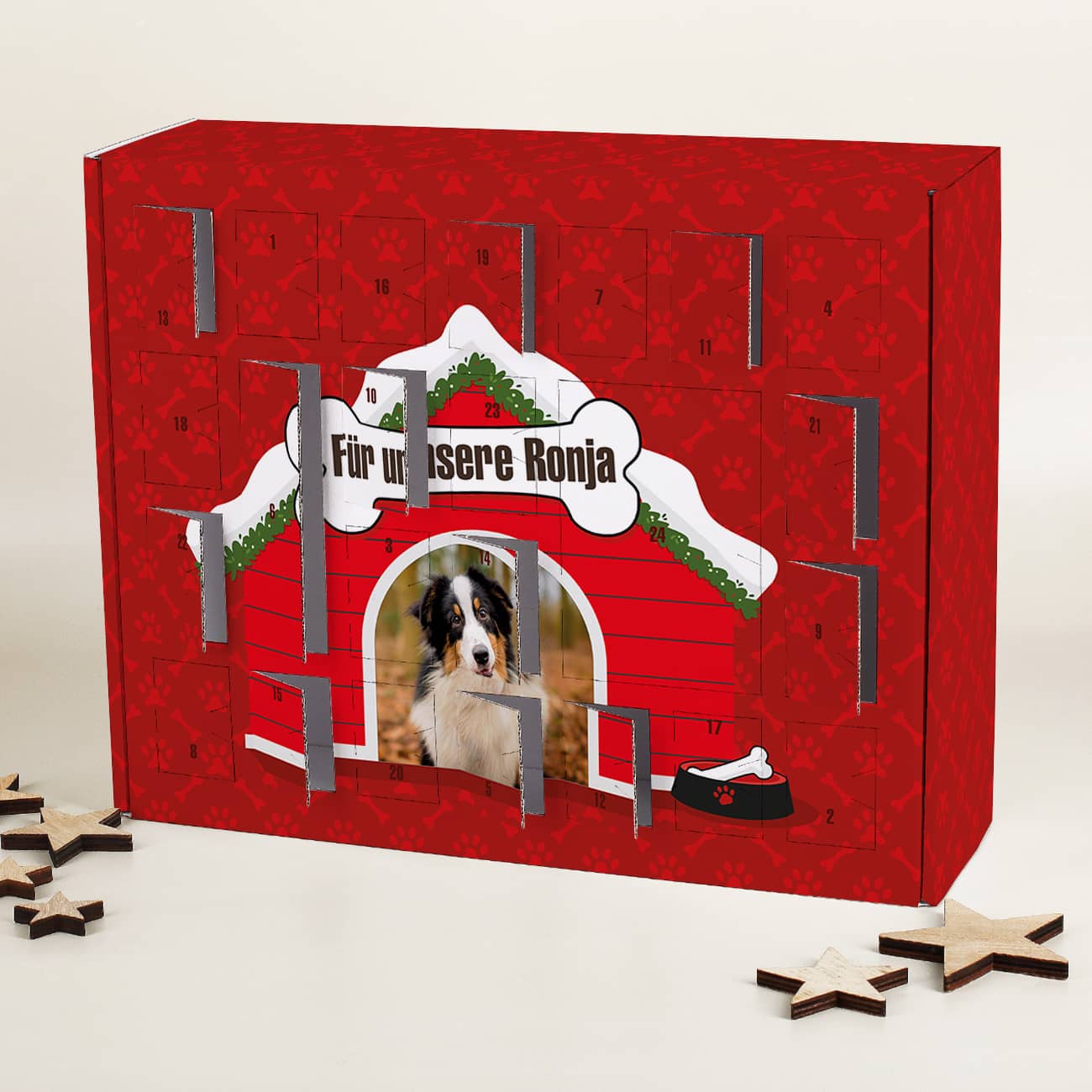 Adventskalender für Hunde zum selber Befüllen