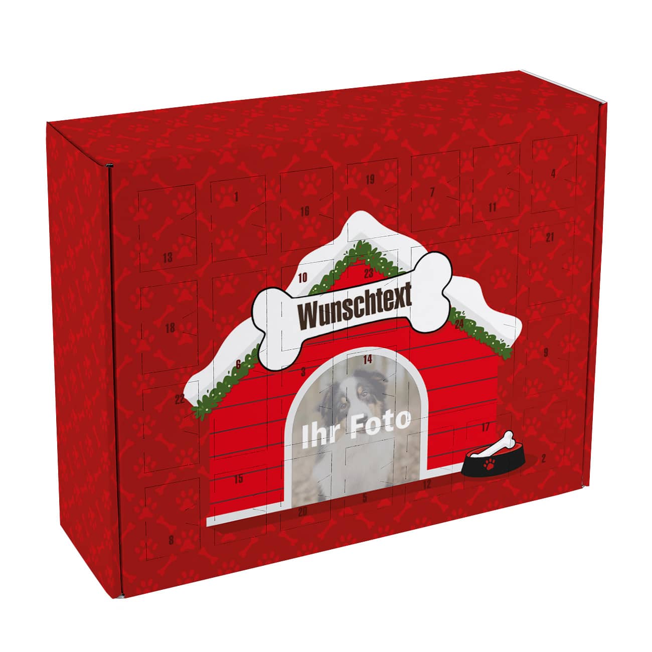 Adventskalender für Hunde zum selber Befüllen