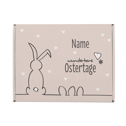 Osterhase Geschenkbox mit Name nach Wunsch bedruckt
