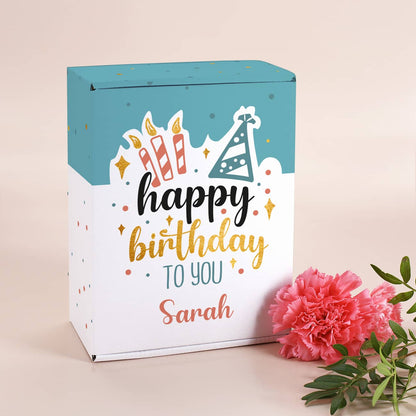 Geschenkverpackung - Happy Birthday - mit Wunschname versehen