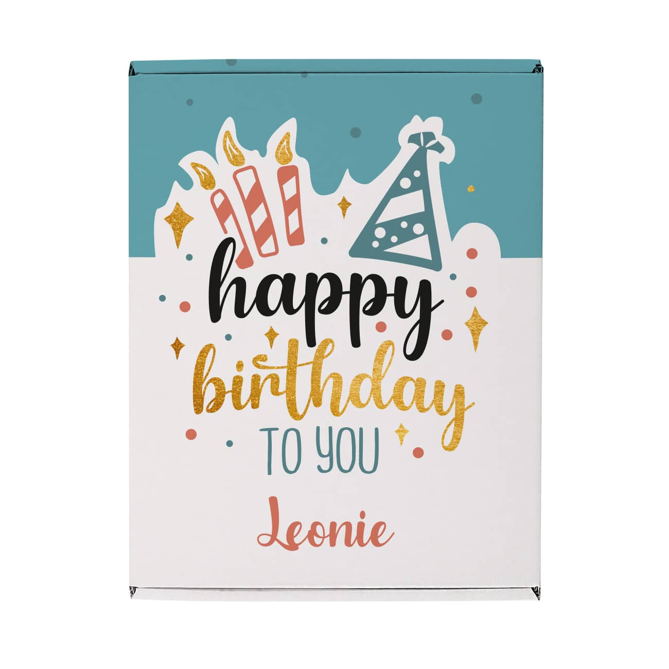 Tolle Geschenkbox - Happy Birthday to you - zum Geburtstag mit Ihrem Wunschnamen gestaltet