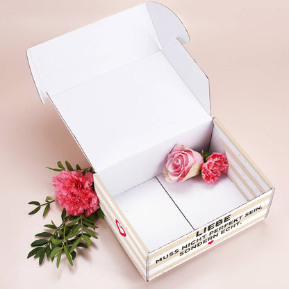 Persönliche Verpackung für romantische Geschenke