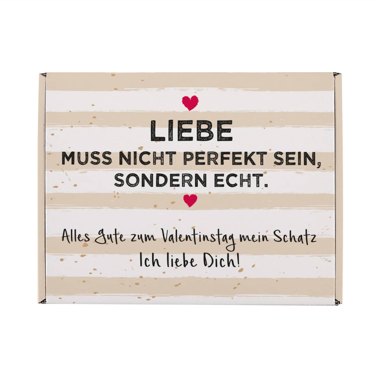 Geschenkbox zum Valentinstag mit Ihrem Wunschtext