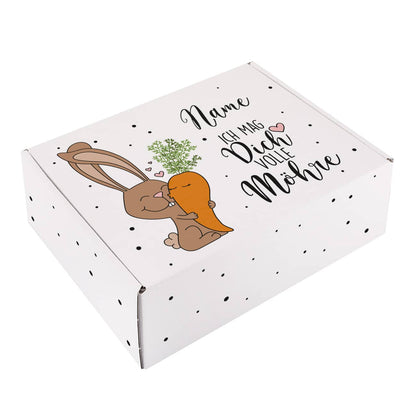 Geschenkverpackung zu Ostern personalisiert mit Name nach Wunsch