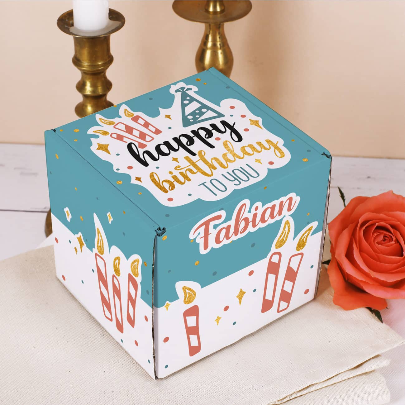 Kleine Geschenkverpackung zum Geburtstag