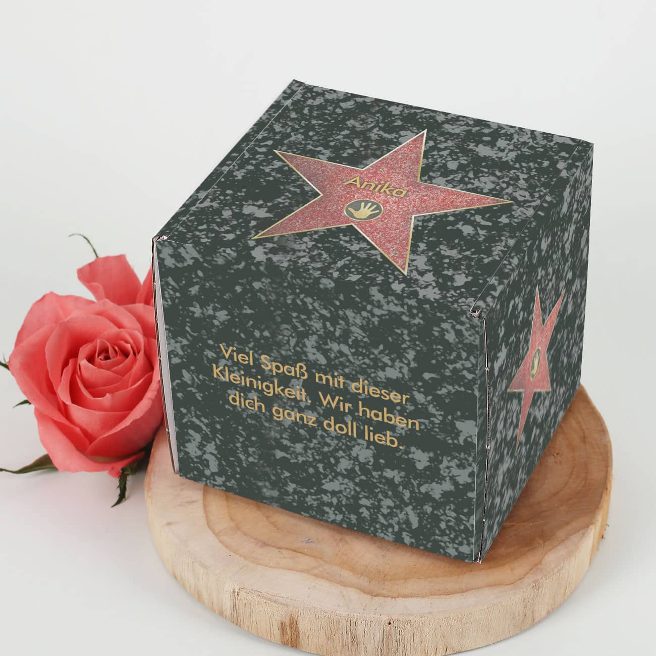 Kleine Verpackungsbox mit Walk of Fame Motiv